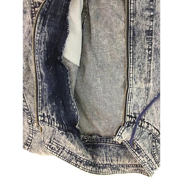 古着 90s NIKE CHALLENGE COURT アシッド ケミカル デニム ジャケット