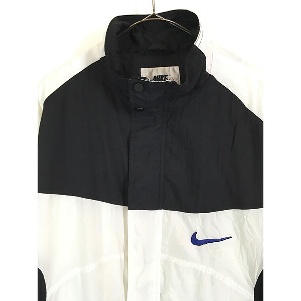 古着 90s NIKE 裏地 天竺 比翼 モノトーン クレイジー ナイロン