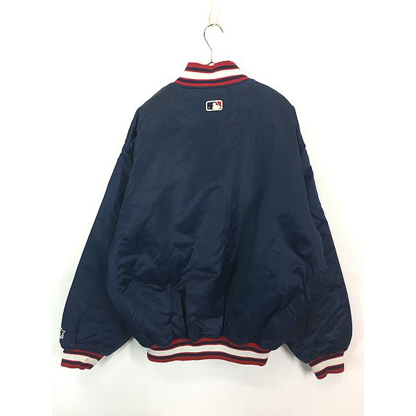 Atlanta Braves スタジャン　90年代 古着 90s MLB Atlanta Braves ブレーブス 光沢 サテン パデット