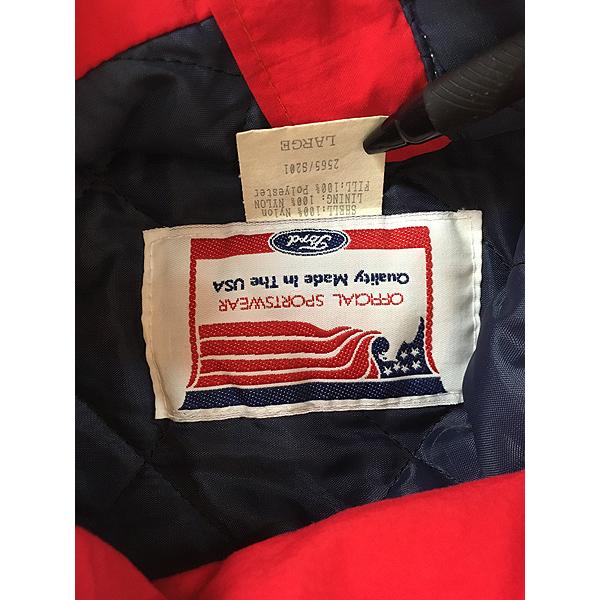 古着 90s USA製 Ford Racing フォード レーシング パデット ナイロン