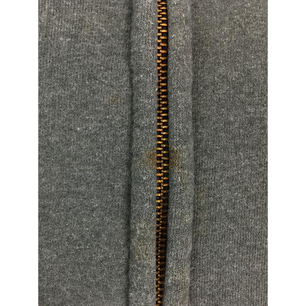 古着 Carhartt 裏地 メッシュ ワンポイント パッチ スウェット ジップ