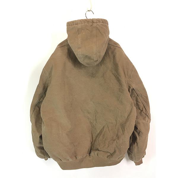 古着 Carhartt フロンティア ブラウン ダック 防寒 パデット