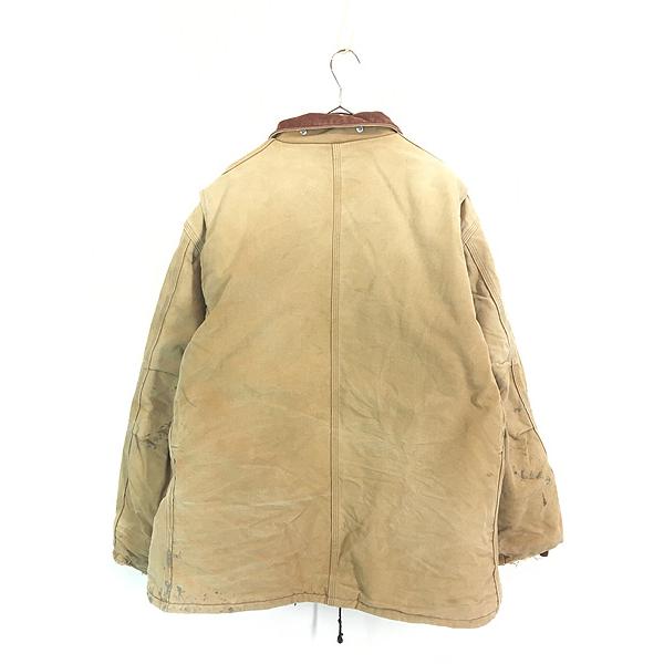 古着 90s USA製 Carhartt ブラウン ダック パデット