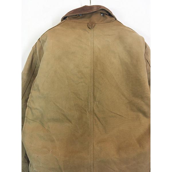 古着 Carhartt ブラウン ダック パデット トラディショナル コート M位