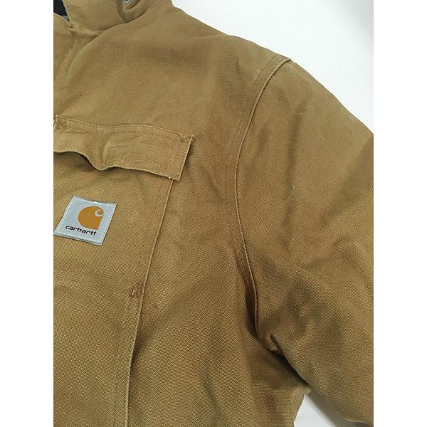 古着 Carhartt ブラウン ダック パデット トラディショナル コート M位