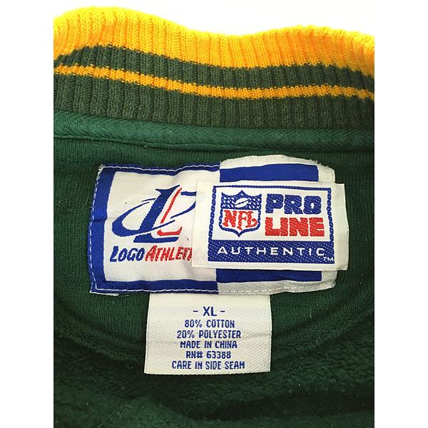 古着 90s NFL Green Bay Packers パッカーズ 刺しゅう スウェット
