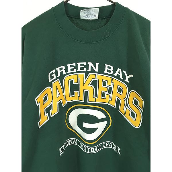 古着 90s USA製 NFL Green Bay Packers パッカーズ BIG プリント 