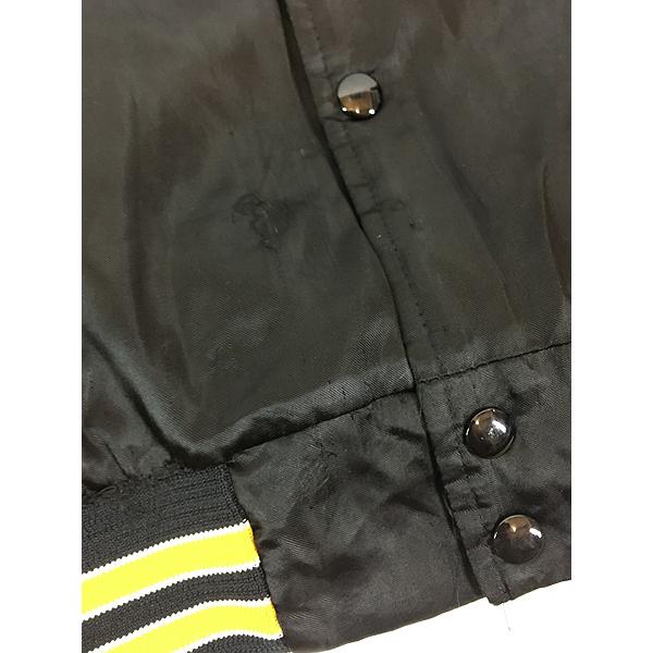 古着 80s USA製 NFL Pittsburgh Steelers スティーラーズ 光沢 サテン