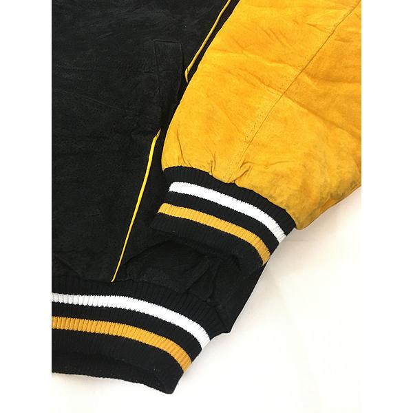 古着 NFL Pittsburgh Steelers スティーラーズ本革 オール スエード