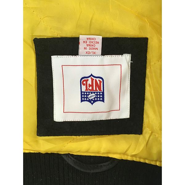 古着 NFL Pittsburgh Steelers スティーラーズ本革 オール スエード