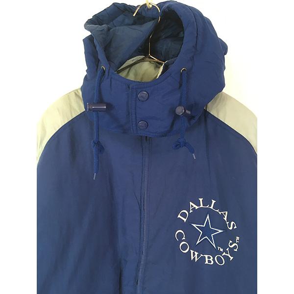 古着90sNFLカウボーイズ パデットナイロンジャケット パーカー XL位 古着 古着 90s NFL Dallas Cowboys カウボーイズ パデット ナイロン