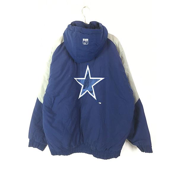 古着90sNFLカウボーイズ パデットナイロンジャケット パーカー XL位 古着 古着 90s NFL Dallas Cowboys カウボーイズ パデット ナイロン