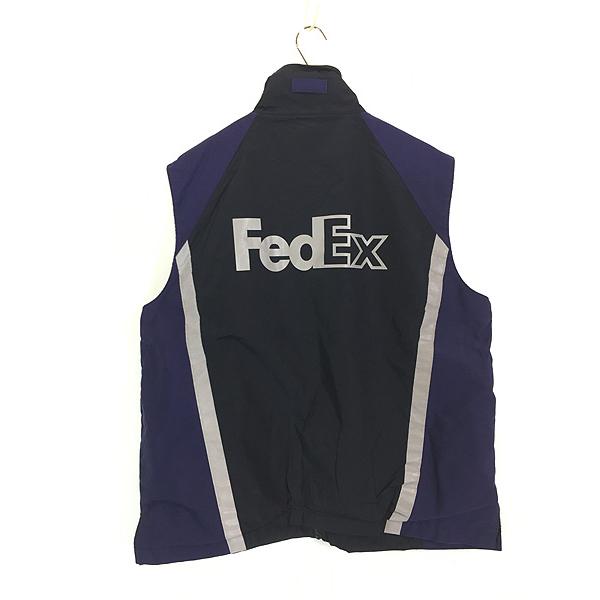 古着 90s FedEx フェデックス リフレクター デザイン ナイロン ベスト