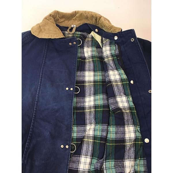 古着 80s USA製 E.A. FAY 太畝 コーデュロイ襟 フック式 コットン
