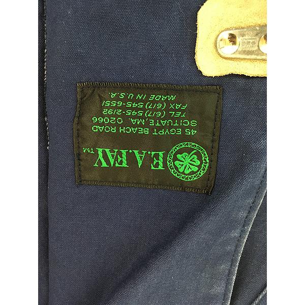 古着 80s USA製 E.A. FAY 太畝 コーデュロイ襟 フック式 コットン