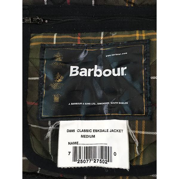 古着 00s ルーマニア製 Barbour 「Classic Eskdale Jacket」 エスクデール キルティング ジャケット コート 黒 M 古着 00s ルーマニア製 Barbour 「Classic Eskdale Jacket