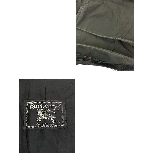 古着 90s Burberrys 100%コットン バーバリークロス ダブルブレスト