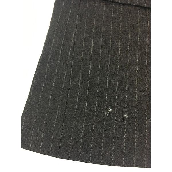 古着 80s USA製 Christian Dior ダーク ストライプ ウール テーラード