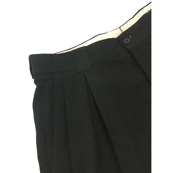 古着 90s Italy製 GIORGIO ARMANI 2タック 上質 ストライプ ウール