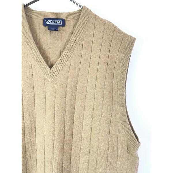 90s LANDS END スウェットベスト 90's LANDS' END Cotton Knit Vest L / ランズエンド コットン