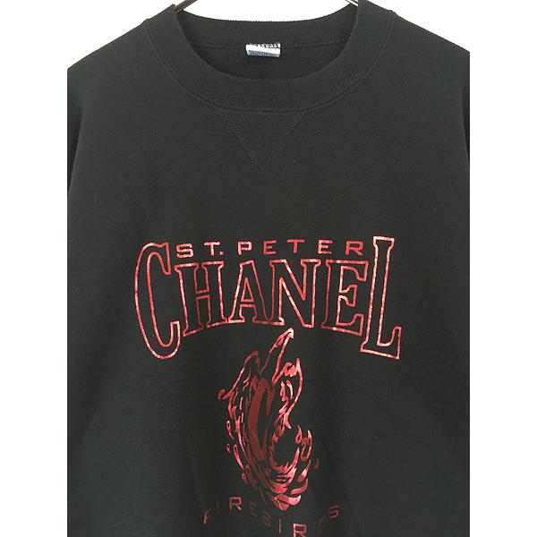 古着 90s USA製 Russell 「ST.PETER CHANEL」 ファイヤー バード 4段