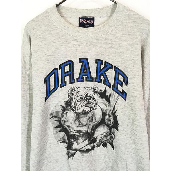 シ*ヤ様 90s〜 半袖スウェット L カレッジ 古着 90s USA製 DRAKE カレッジ スウェット トレーナー L : 古着屋
