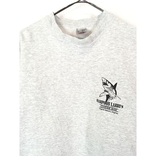 古着 魚 トレーナー 古着 90s USA製 「KILLER SEAFOOD」 サメ シャーク スウェット