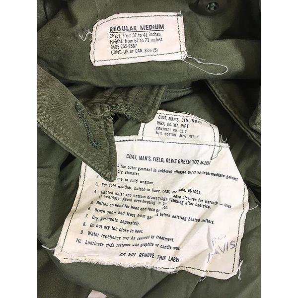 古着 60s 米軍 US ARMY M-51 ストームフラップ コットンサテン