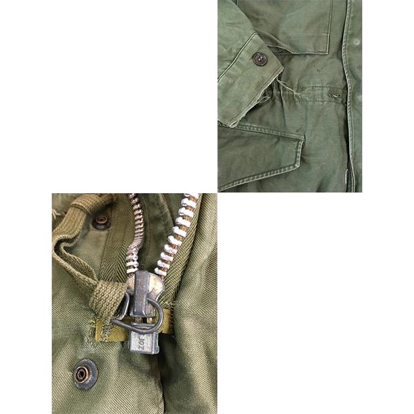 古着 50s 米軍 US ARMY M-51 中期型 ヘビー コットンサテン ミリタリー