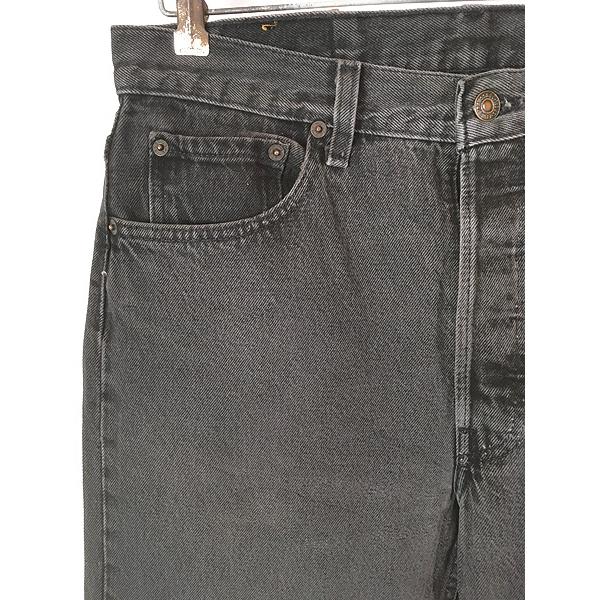 古着 90s USA製 Levi's 501-0660 サルファ スーパー ブラック デニム