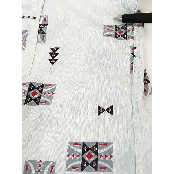 古着 50s Penney's Towncraft ネイティブ パターン 総柄 開襟 ボックス