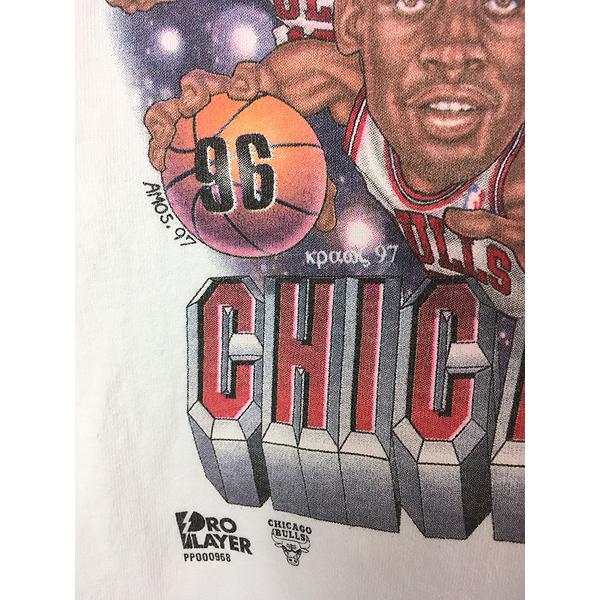 古着 90s NBA Chicago BULLS ブルズ 「5 TIME CHAMPS」 チャンピオン