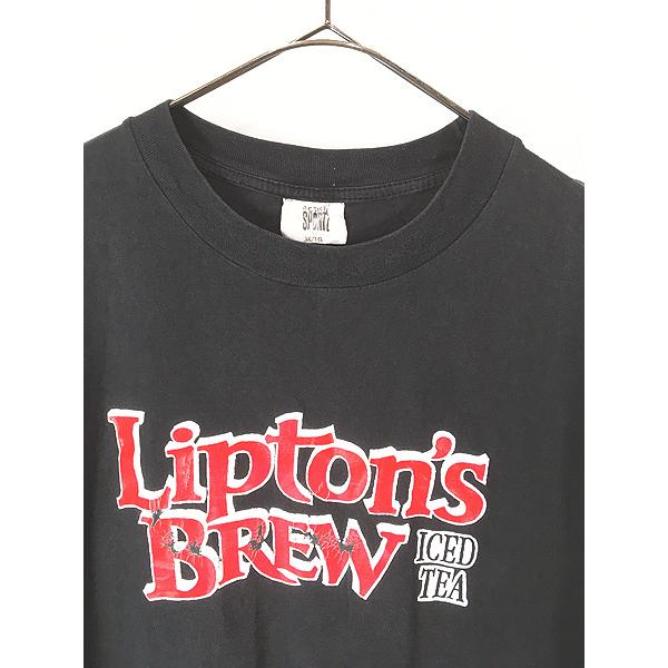 古着 90s Canada製 Lipton's BREW リプトン アイスティー 企業 Tシャツ