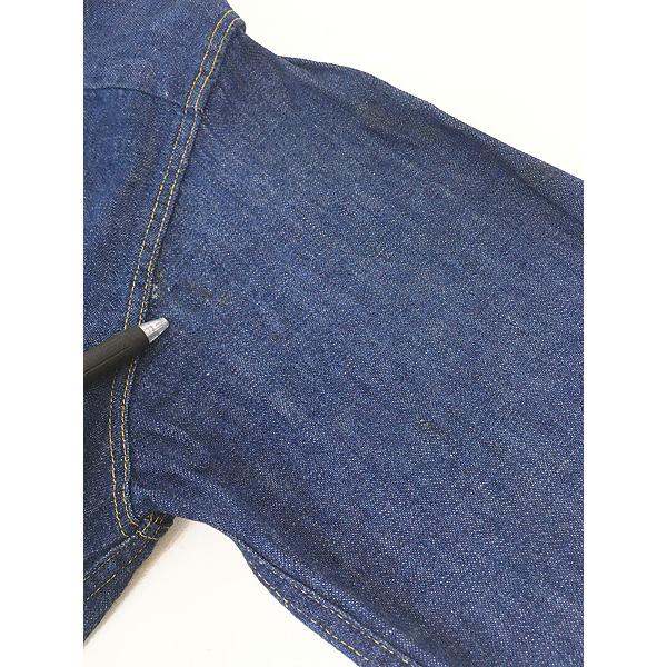 古着 60-70s Madewell ミミ付 フルスナップボタン 真紺 インディゴ