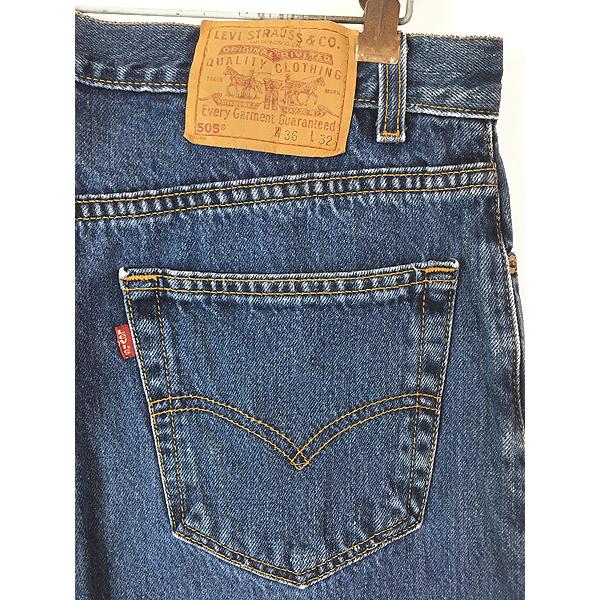 古着 00s USA製 Levi's 505-4886 濃紺 ブルー デニム パンツ ジーンズ スリム W35 L31 古着 00s USA製 Levi's 505-4886 濃紺 ブルー デニム パンツ ジーンズ