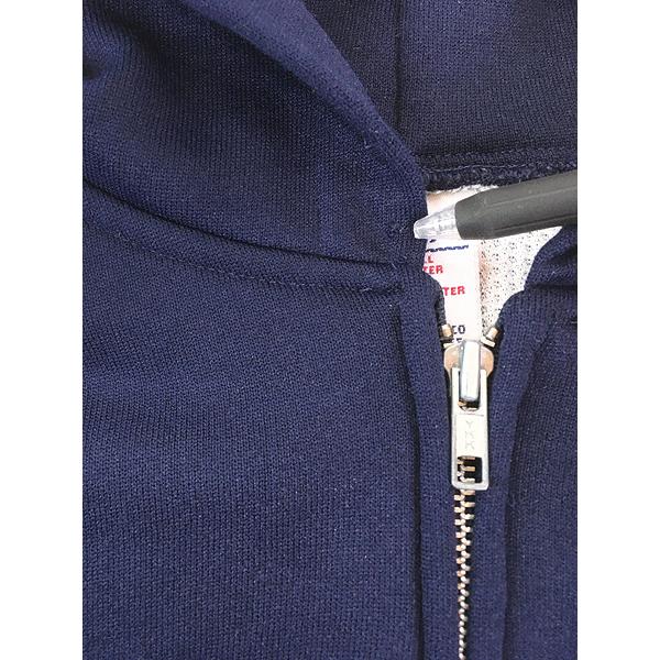 貴重size 90s - PLUMA パーカー ダブルフェイス　裏サーマル　紺 古着 90s PLUMA 無地 ソリッド 裏サーマル セットイン