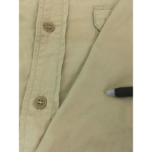 古着 50s USA製 Pool's マチ付 100%コットンサテン オフィサー ワーク シャツ 16 1/2位 古着 50s USA製 Pool's マチ付 100%コットンサテン オフィサー ワーク