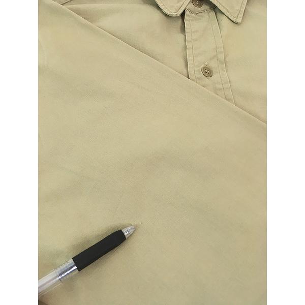 古着 50s USA製 Pool's マチ付 100%コットンサテン オフィサー ワーク