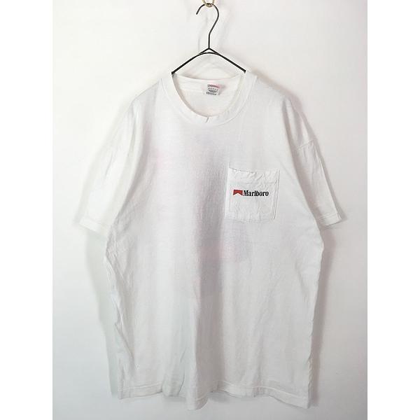 古着 90s USA製 Marlboro マルボロ カウボーイ ビビッド アート