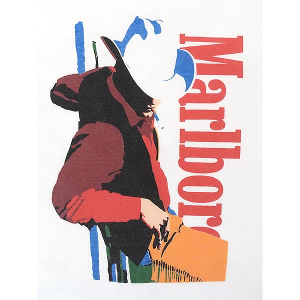 古着 90s USA製 Marlboro マルボロ カウボーイ ビビッド アート 