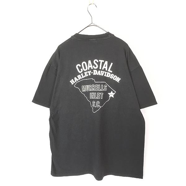 古着 90s USA製 HARLEY DAVIDSON 「Ride the Legend」 イーグル T