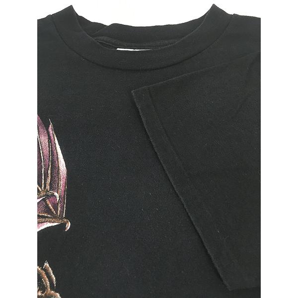 古着 90s USA製 HARLEQUIN コウモリ アニマル Tシャツ L : 古着屋