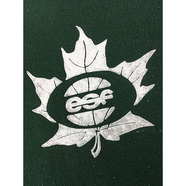 古着 80s USA製 Russell 「esf」 フラワー フロッキー セットイン