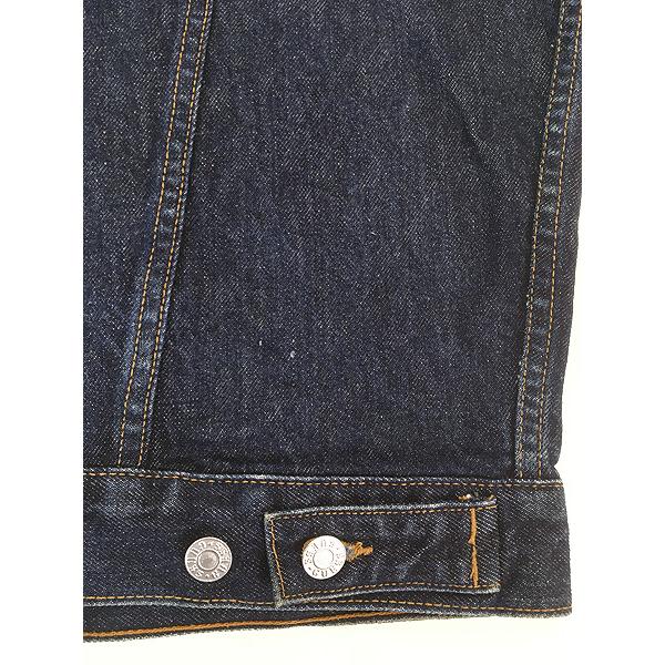古着 90s USA製 GUESS 濃紺 ブルー デニム トラッカー ジャケット G