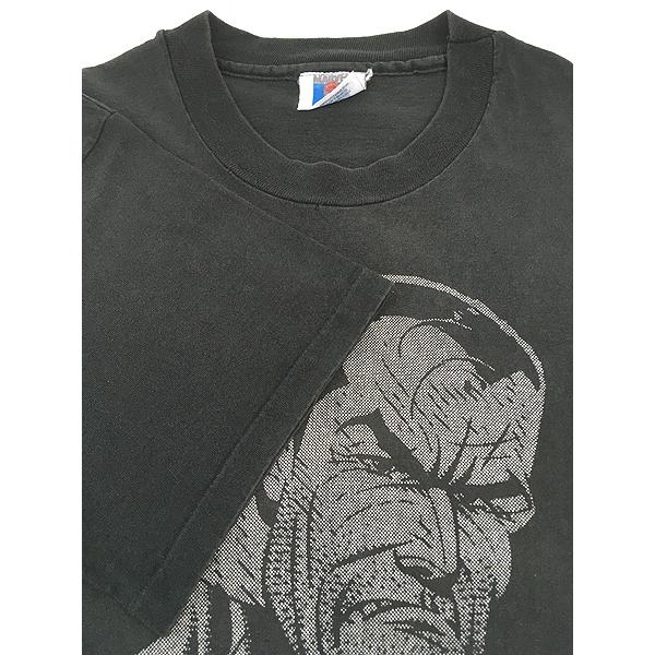 古着 90s MARVEL The Punisher パニッシャー 蓄光 プリント アメコミ