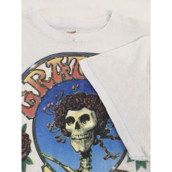 古着 70-80s USA製 Grateful Dead 「Skull & Rose」 スカル ローズ ロック バンド Tシャツ L 古着 70-80s USA製 Grateful Dead 「Skull & Rose」 スカル ローズ