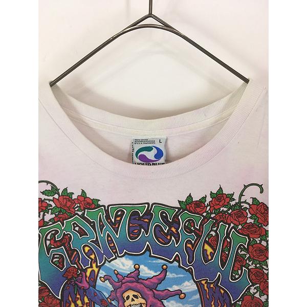 古着 90s Grateful Dead 「Seasons of The Dead」 ツアー スカル ローズ ロック バンド タイダイ Tシャツ L 古着 90s Grateful Dead 「Seasons of The Dead」 ツアー スカル