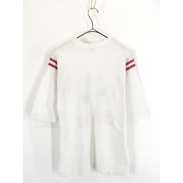 古着 80s USA製 Snoopy スヌーピー 「CHEERS」 フットボール Tシャツ 7分袖 M 古着 古着 80s USA製 Snoopy スヌーピー 「CHEERS」 フットボール Tシャツ 7