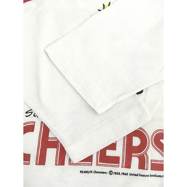 古着 80s USA製 Snoopy スヌーピー 「CHEERS」 フットボール Tシャツ 7