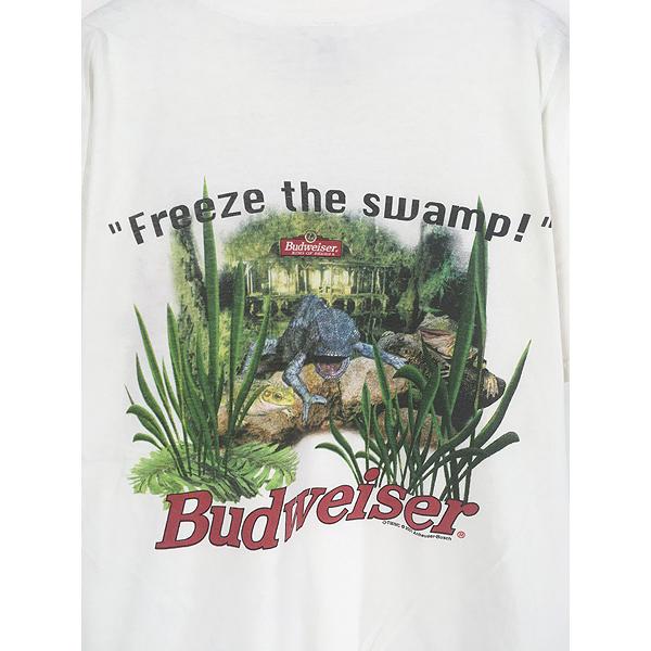 古着 00s Budweiser バドワイザー ビール 企業 カエル カメレオン カワウソ Tシャツ XL 古着 古着 00s Budweiser バドワイザー ビール 企業 カエル カメレオン
